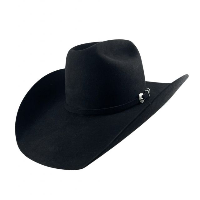 American Hat Company 7X 6-117 Self Black 4 1/4 JB