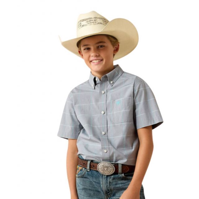 Ariat Boy's Gray Pro Series Percie Shirt