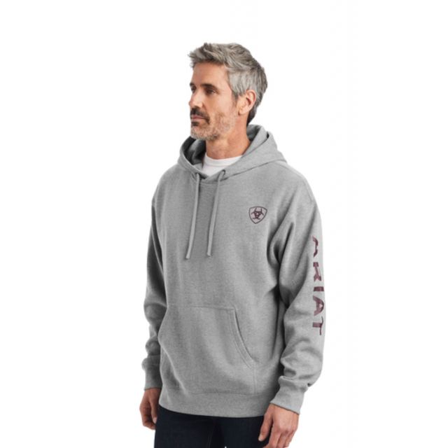 Ariat Men's Grey Logo Hoodie