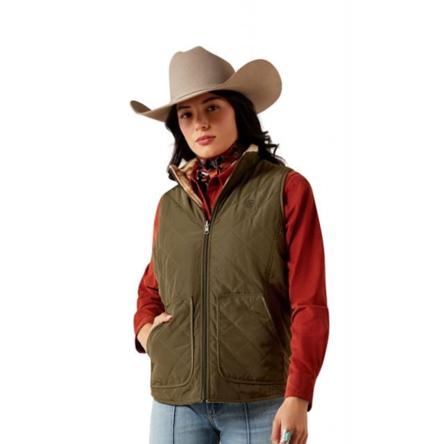 Ariat Women's Green Dilon 2.0 Reversible Insulated Vest