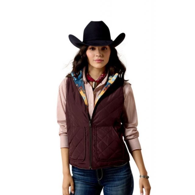 Ariat Women's Purple Dilon 2.0 Reversible Insulated Vest