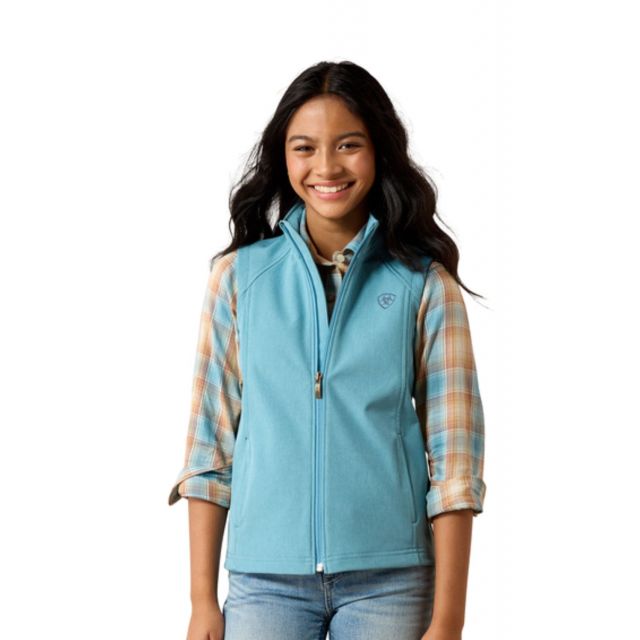 Ariat Youth Blue Ariat Logo Softshell Vest