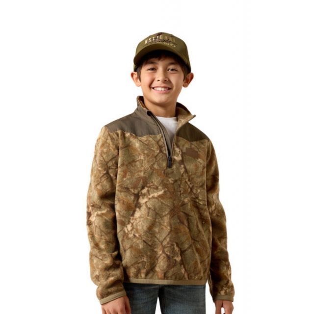 Ariat Youth Tan Basis Fleece Pullover