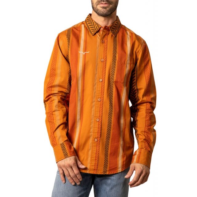 Bo Mns Double Tap Strip Shirt