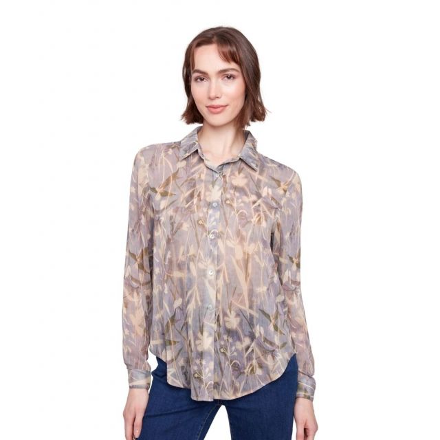 Charlie B Women's Serene Button Up Shirt w/Front Tie