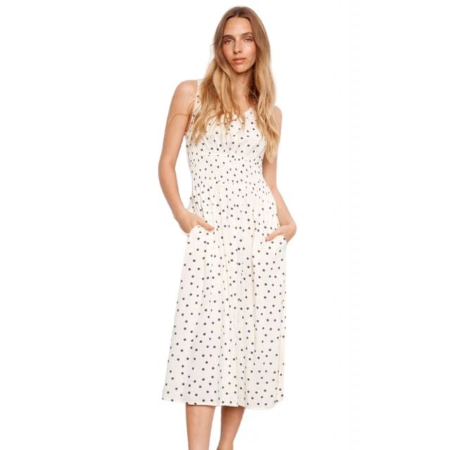 Charlie B Women's White Printed Dress