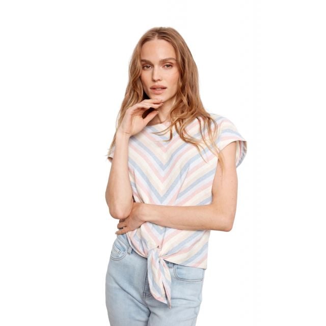 Charlie B Women's White Printed Blouse