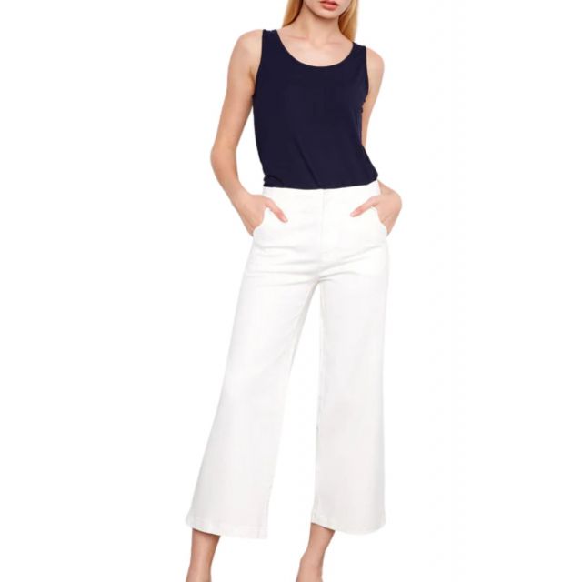 Charlie B Women's Wide Leg Twill Pants