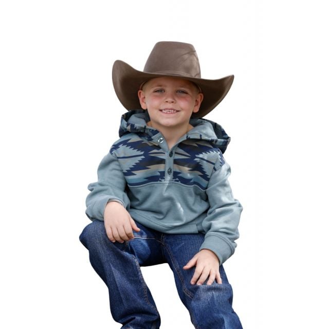 Cinch Boy's Blue Pullover Hoodie