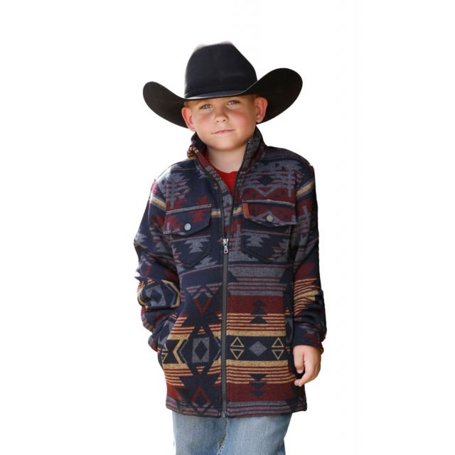 Cinch Boy's (matching dad) Charcoal Sweater Knit Shirt Jacket