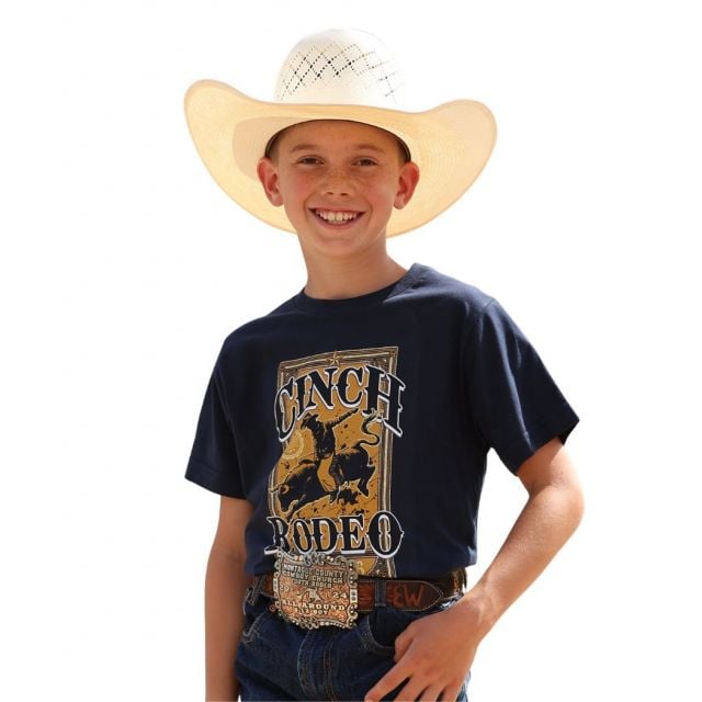 Cinch Boy's Navy Short Sleeve Tee