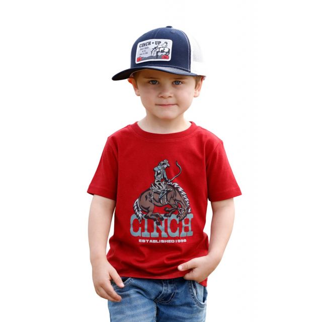 Cinch Infant Boy's Burgundy Short Sleeve Tee