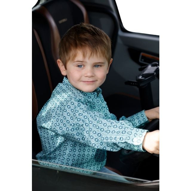 Cinch Infant Boy's Turquoise LS Shirt