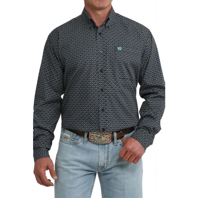 Cinch Men's Black Long Sleeve Shirt