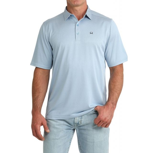 Cinch Men's Blue Arenaflex SS Polo