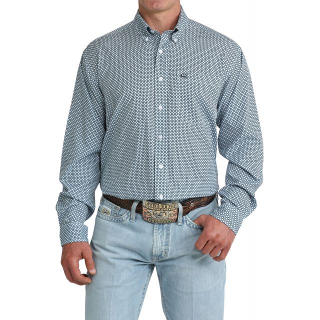 Cinch Men's Blue Short Sleeve Arenaflex Shirt