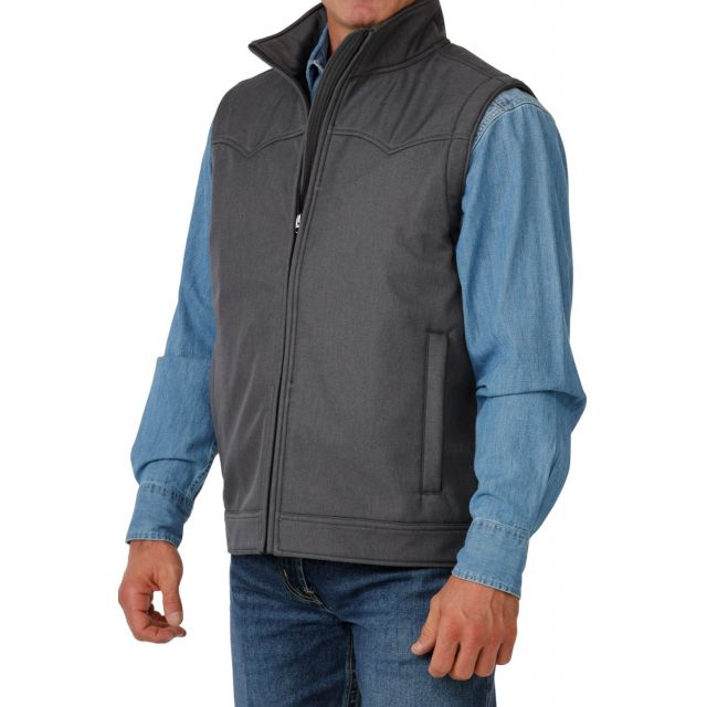 Cinch Men's Charcoal CC Bonded Vest