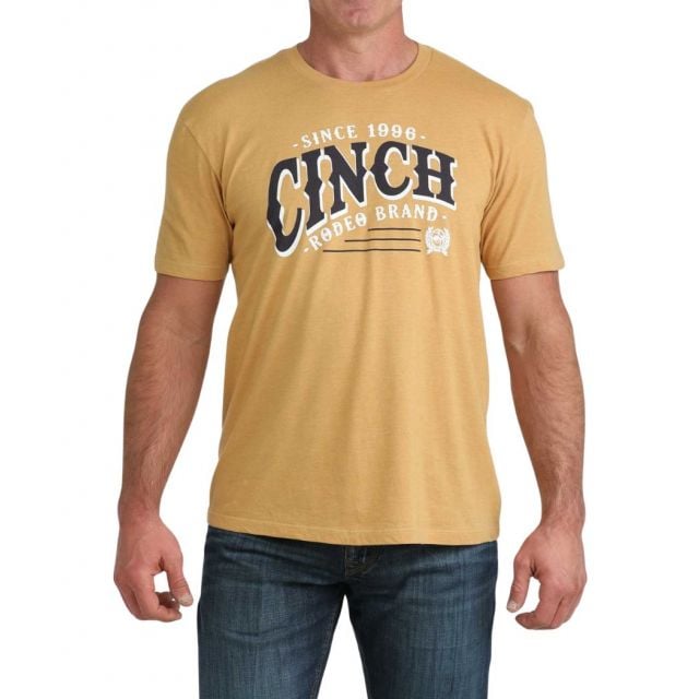Cinch Men's Gold Short Sleeve Tee