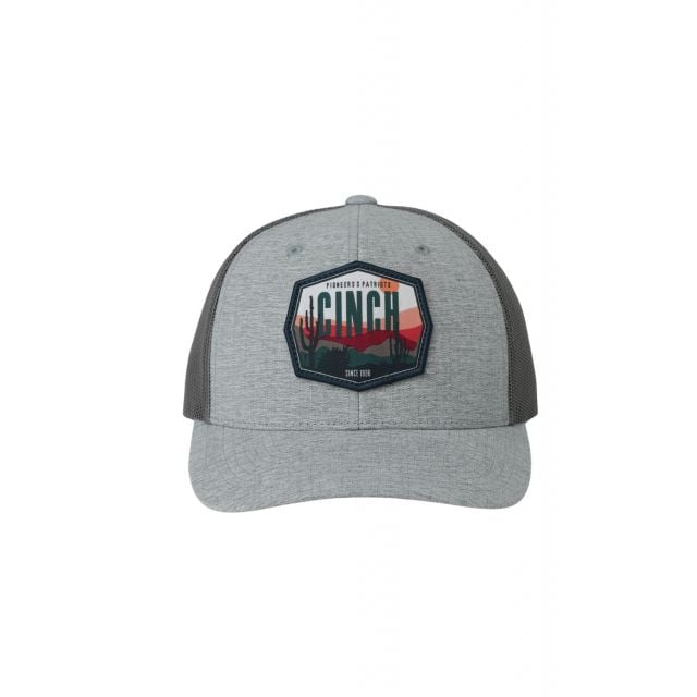 Cinch Men's Grey Flexfit Trucker Cap