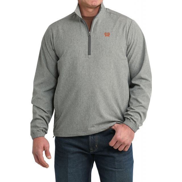 Cinch Men's (Matching Boys) Gray 1/2 Zip Windbreaker