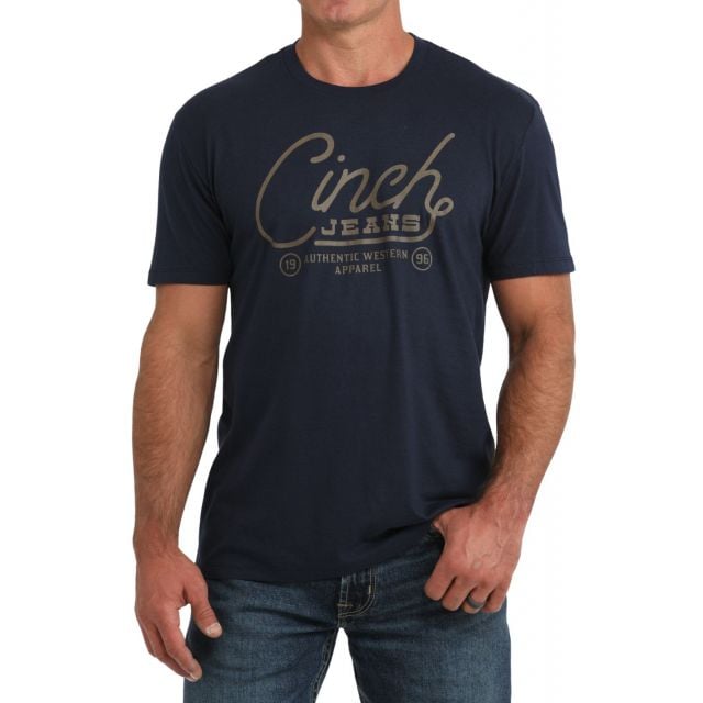 Cinch Men's Navy Short Sleeve T-Shirt