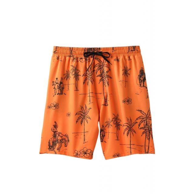 Cinch Men's Orange Swim Trunk