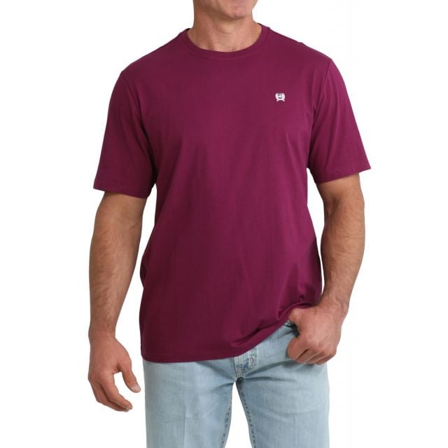 Cinch Men's Purple Short Sleeve Shirt
