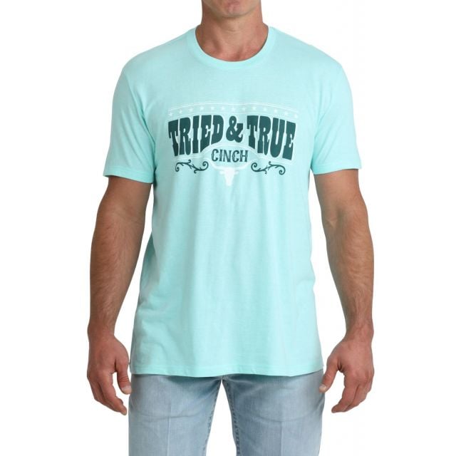 Cinch Men's Turquoise Short Sleeve Tee