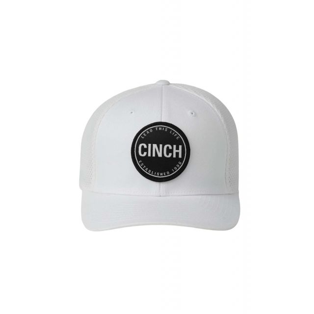 Cinch Men's White Flexfit Cap