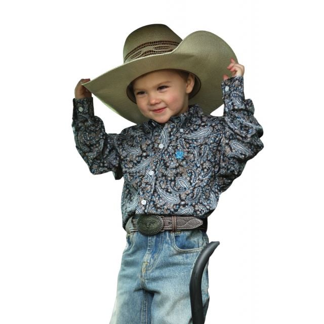 Cinch Toddler Boys's (Matching Dads) Multi Print Long Sleeve Shirt