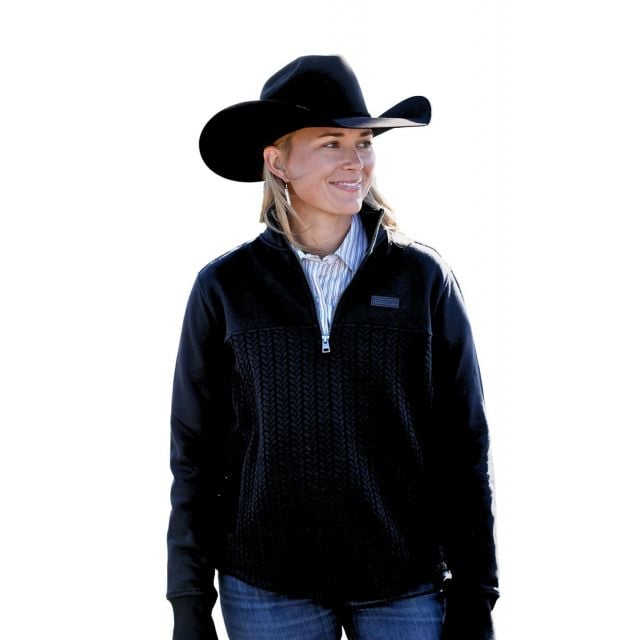 Cinch Women's Black 1/4 Zip Pullover