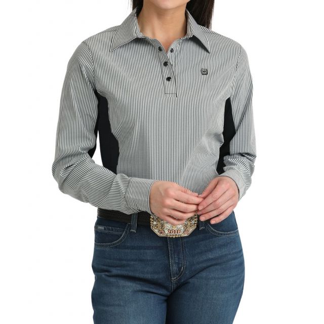Cinch Women's Black Arenaflex Long Sleeve Pullover