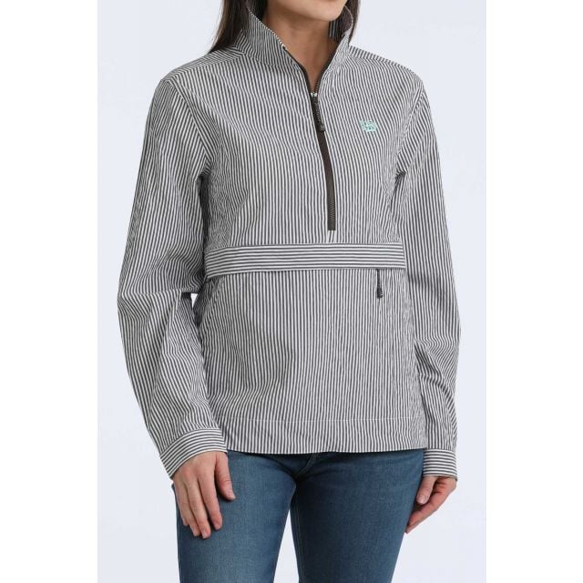 Cinch Women's Brown 1/2 Zip Pullover