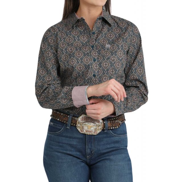 Cinch Women's Long Sleeve Print Shirt