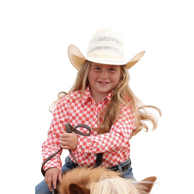 Cruel Denim Girl's Coral Long Sleeve Western Shirt