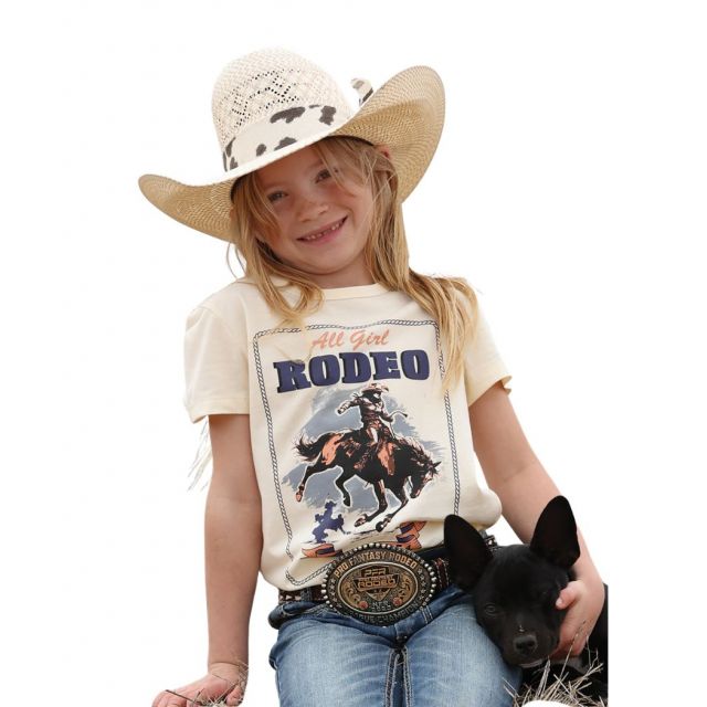 Cruel Denim Girls's (Matching Moms) Cream Short Sleeve Tee