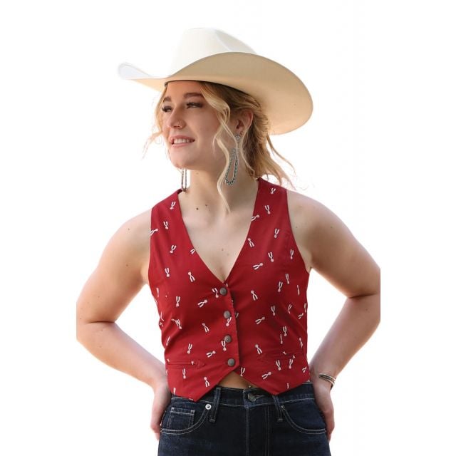 Cruel Denim Women's Red Vest