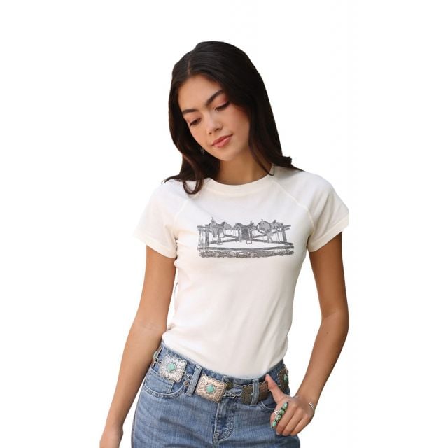 Cruel Denim Women's White Short Sleeve Tee
