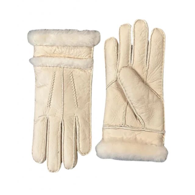 LaMO Women's Shearling Gloves - Cream