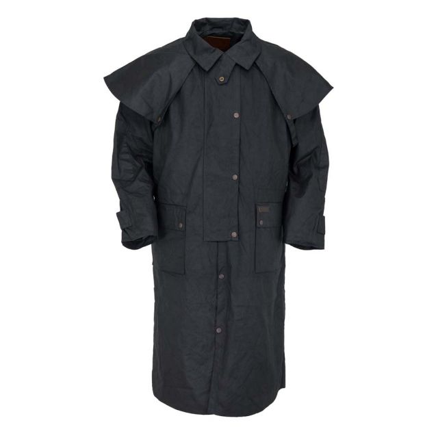 Outback Trading Co Oilskin Black Low Rider Duster