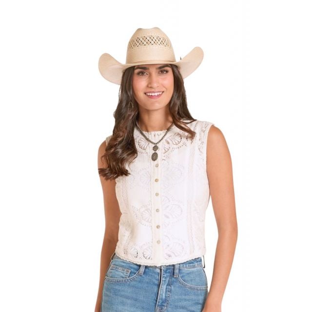 Panhandle Slim Natural Lace Insert Tank