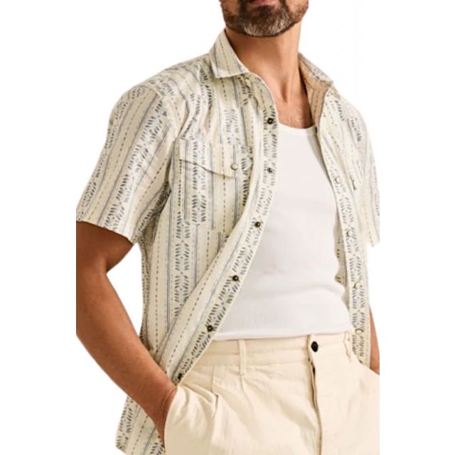 Pendleton Men's Cream Laramie Short Sleeve Shirt
