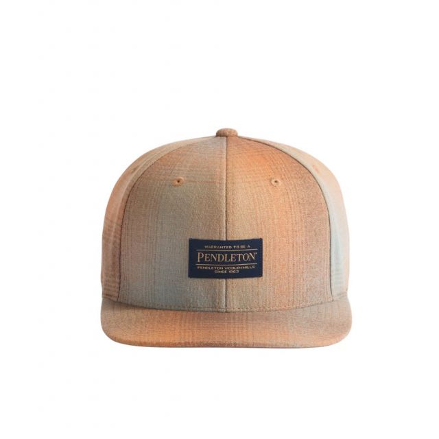 Pendleton Plaid Flat Brim Hat