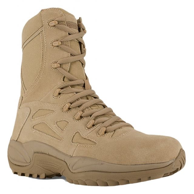Reebok Men's Rapid Response RB Stealth Soft Toe Boot with Side Zipper - Desert Tan