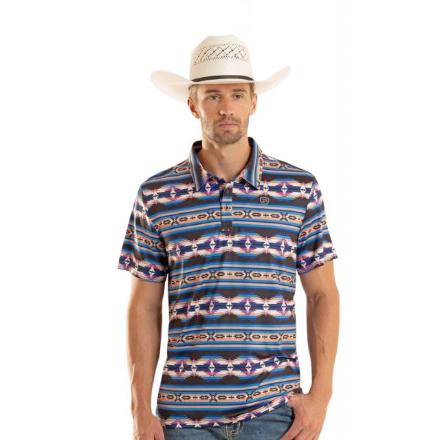 Rock N Roll Men's Aztec Printed Polo