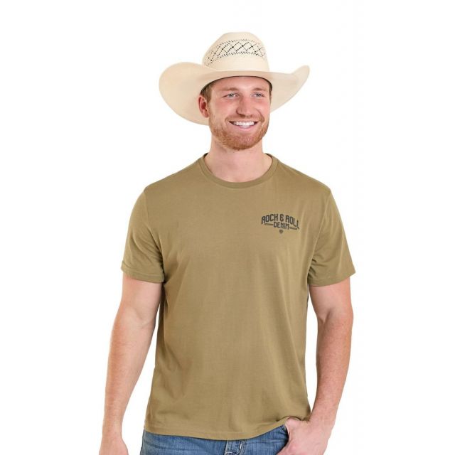 Rock & Roll Denim Men's (Matching Boys) Olive Truck Graphic T-Shirt