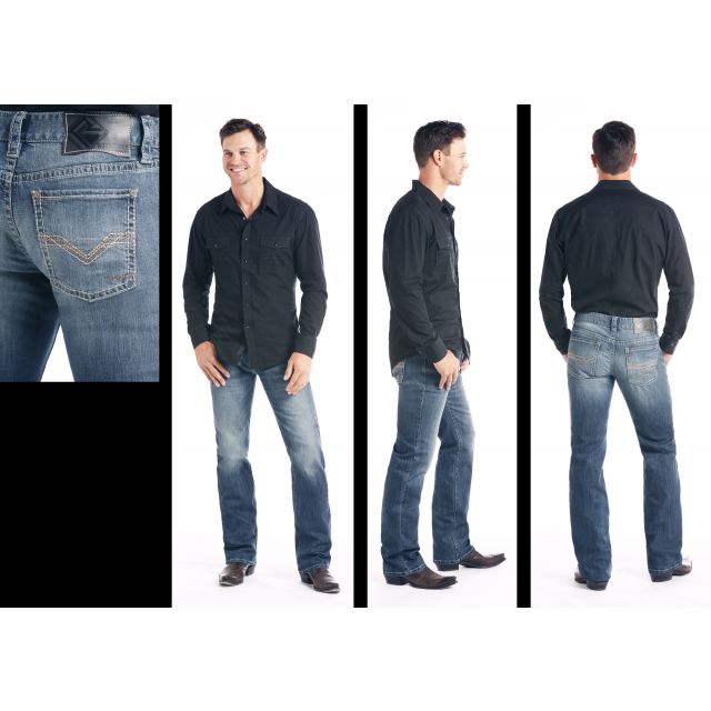 Rock & Roll Med Wash Reflex Pistol Jean