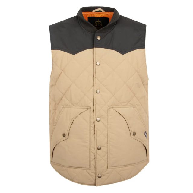 STS Ranchwear Men's Khaki Pagosa Vest