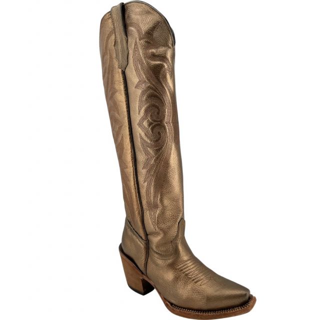 Tanner Mark Women's Metallic Bronze Knee High Boot