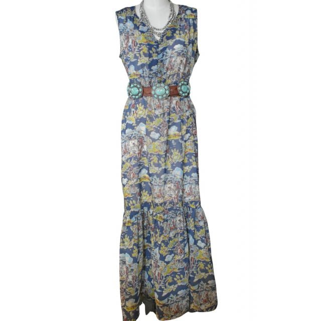 Tasha Polizzi Blue Caden Dress